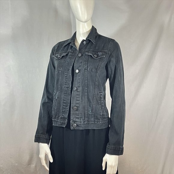 Icon Destroyed Denim Trucker Jacket | GAP 1969 - Picture 1 of 6